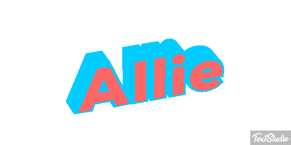 Allie Text effect
