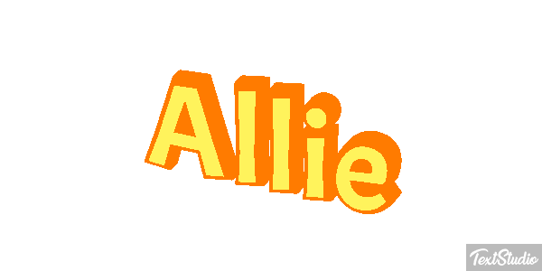 Allie Text effect