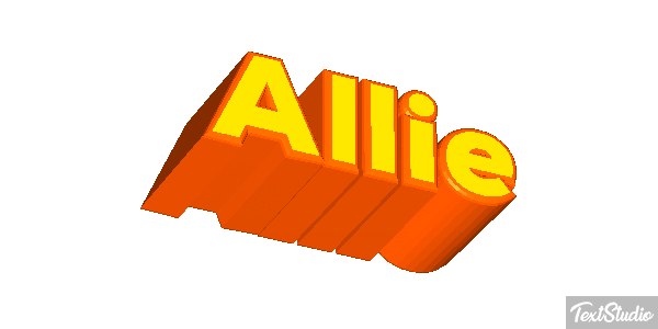 Allie Text effect