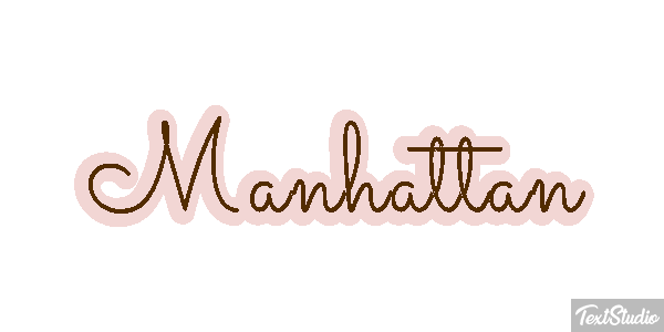 Manhattan Tekst effect