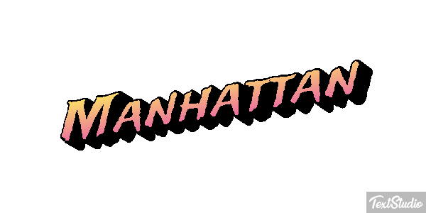 Manhattan Tekst effect