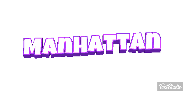 Manhattan Tekst effect