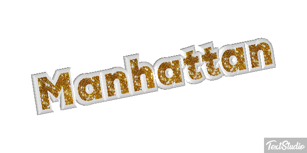 Manhattan Tekst effect