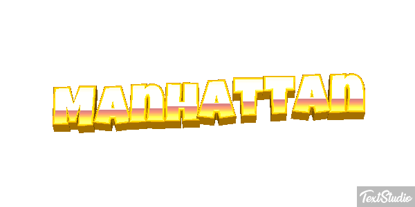 Manhattan Tekst effect