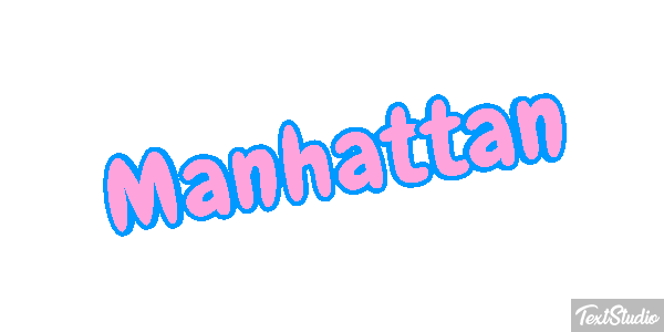 Manhattan Tekst effect