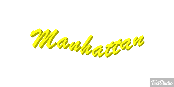 Manhattan Tekst effect