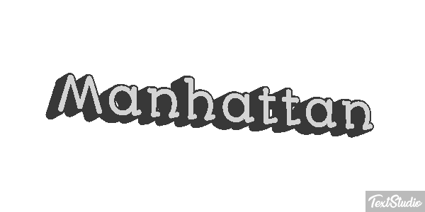 Manhattan Tekst effect