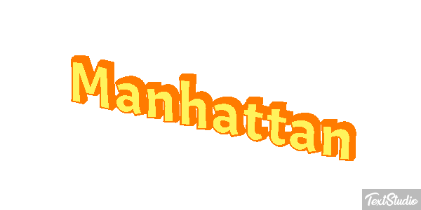 Manhattan Tekst effect