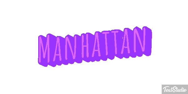 Manhattan Tekst effect