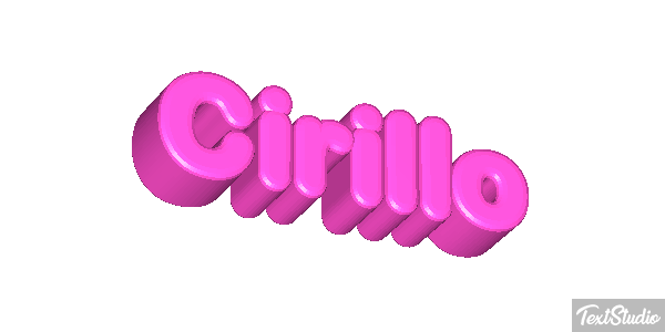 Cirillo Effetto testo