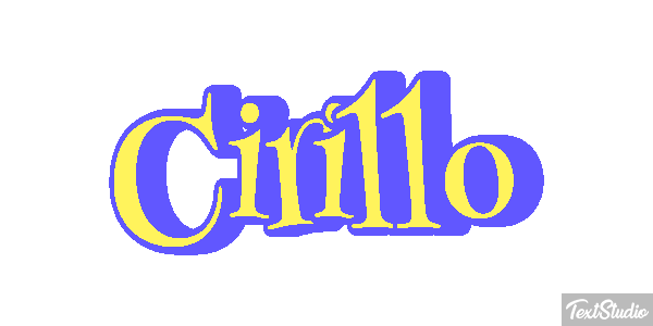 Cirillo Effetto testo