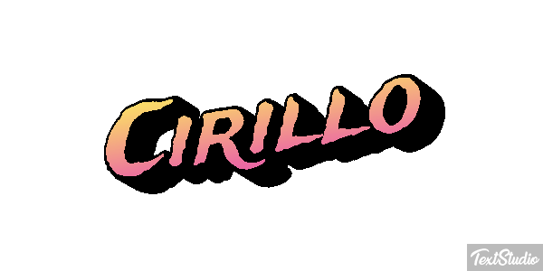 Cirillo Effetto testo