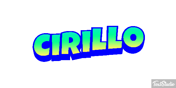Cirillo Effetto testo
