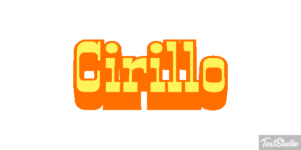 Cirillo Effetto testo