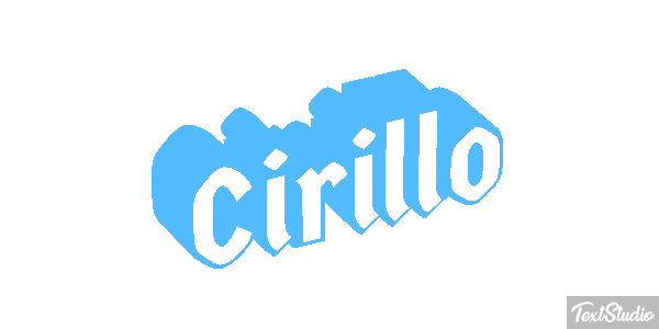 Cirillo Effetto testo