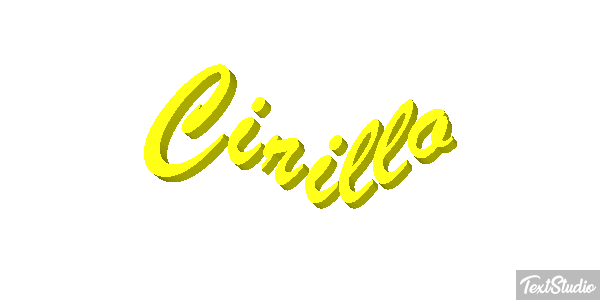 Cirillo Effetto testo