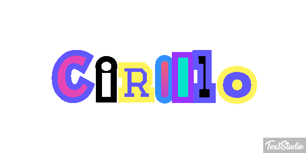 Cirillo Effetto testo
