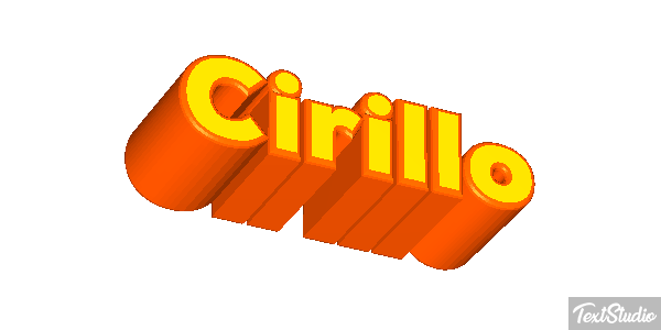 Cirillo Effetto testo
