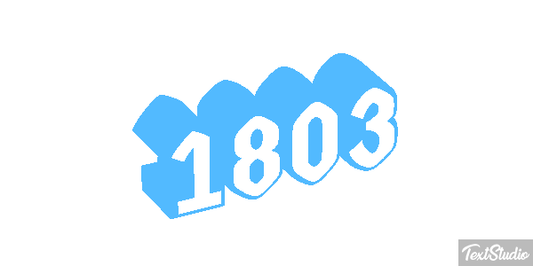 1803 Metin efekti