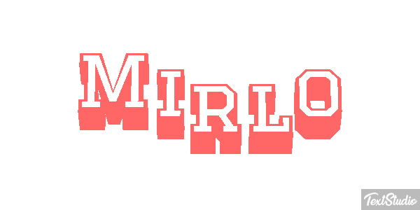 Mirlo Efecto de texto