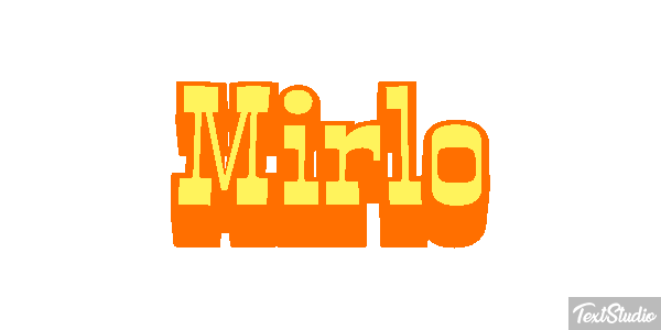 Mirlo Efecto de texto