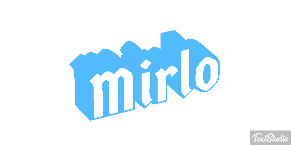 Mirlo Efecto de texto
