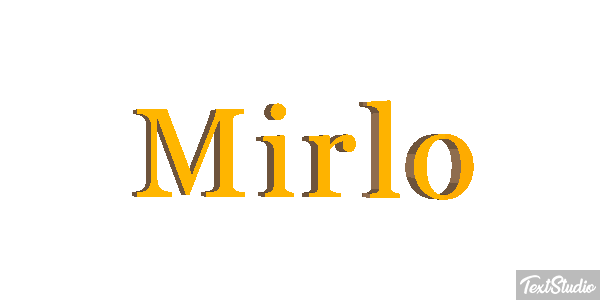Mirlo Efecto de texto