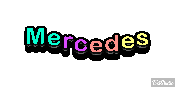 Mercedes Effet de texte