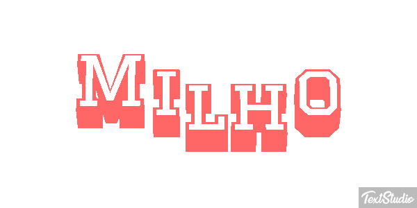 Milho Efecto de texto