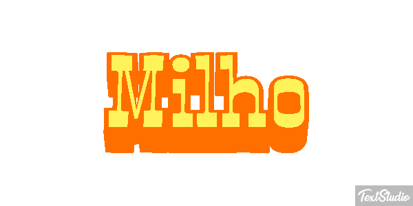 Milho Efecto de texto
