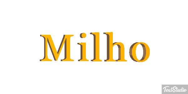 Milho Efecto de texto