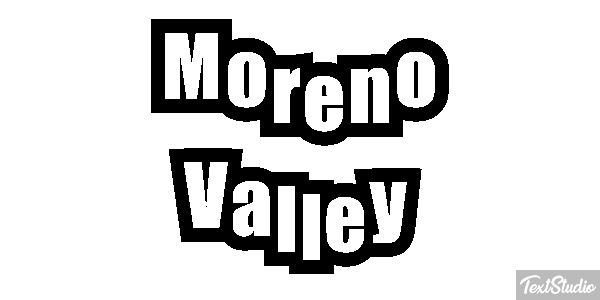 Moreno Valley Tekst effect