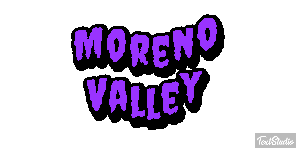 Moreno Valley Tekst effect