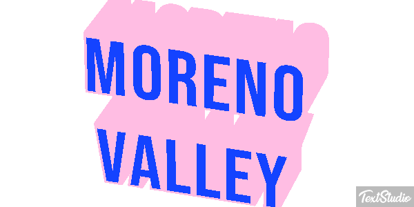 Moreno Valley Tekst effect