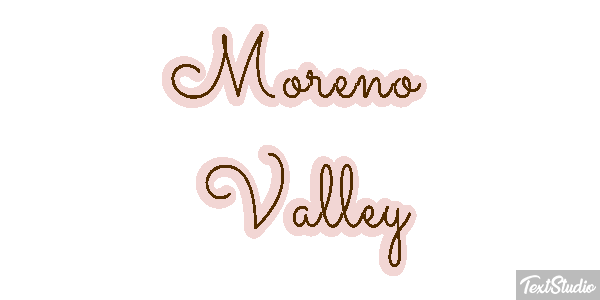 Moreno Valley Tekst effect