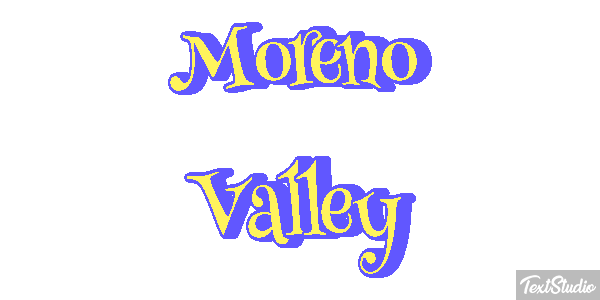Moreno Valley Tekst effect