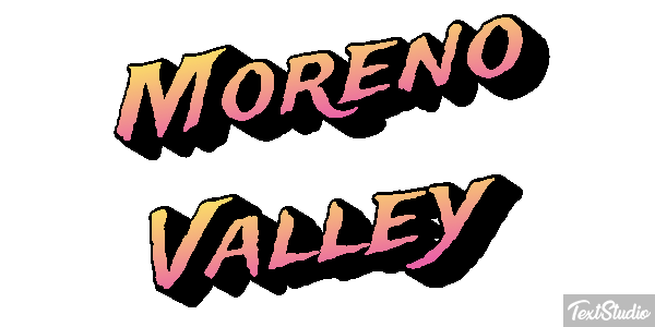 Moreno Valley Tekst effect