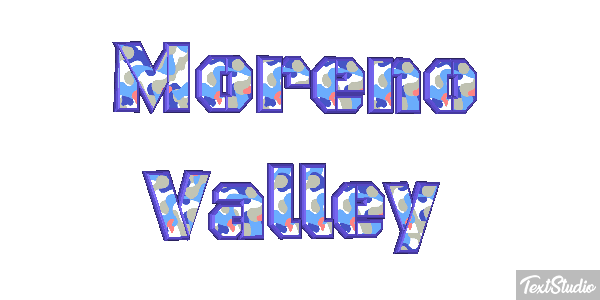 Moreno Valley Tekst effect