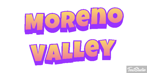 Moreno Valley Tekst effect