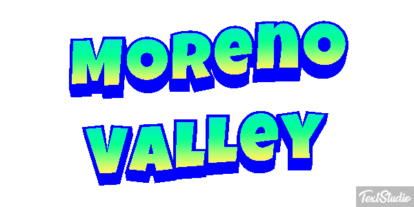 Moreno Valley Tekst effect