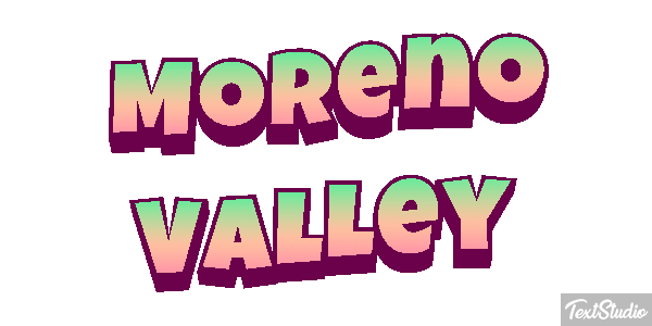 Moreno Valley Tekst effect