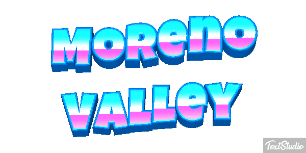 Moreno Valley Tekst effect