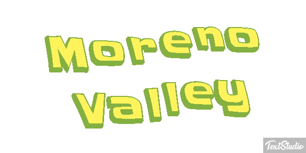 Moreno Valley Tekst effect