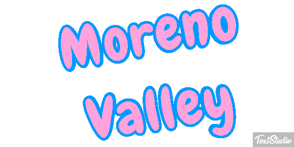 Moreno Valley Tekst effect