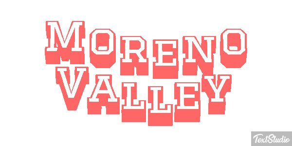 Moreno Valley Tekst effect