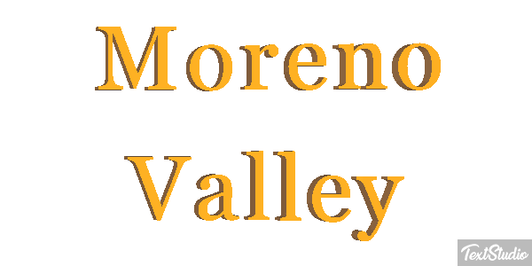 Moreno Valley Tekst effect