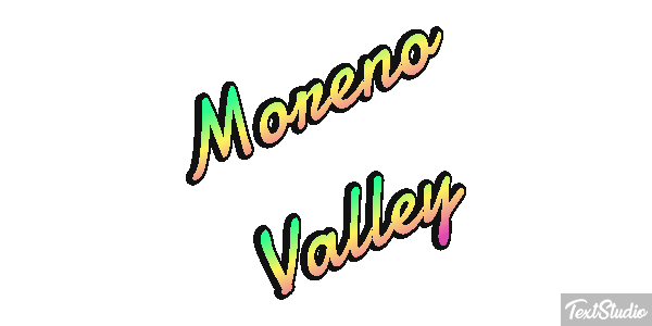 Moreno Valley Tekst effect
