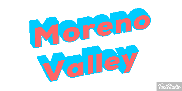 Moreno Valley Tekst effect