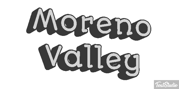 Moreno Valley Tekst effect