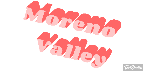 Moreno Valley Tekst effect